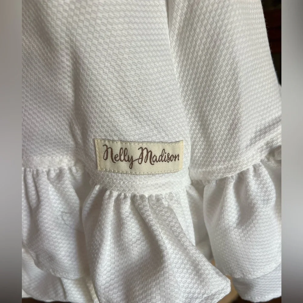 Nelly Madison girls white dress size 4